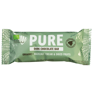 PURE BIO-SCHOKOLADENRIEGEL - HASELNUSSCREME