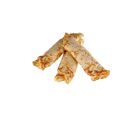 Pfannkuchen mit Rindfleischfüllung